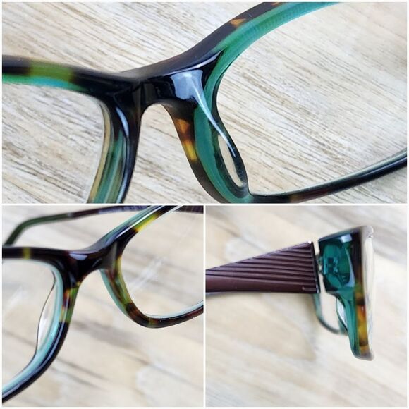 ?Genevieve Boutique Brown & Teal Attempt Eyeglasses w/Hardshell Case main image 6